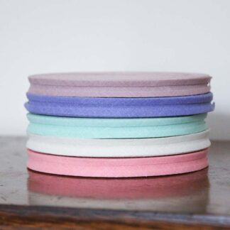 Cotton Light Assorted Bias Binding 1/2inch Width, 5-Pack Deal